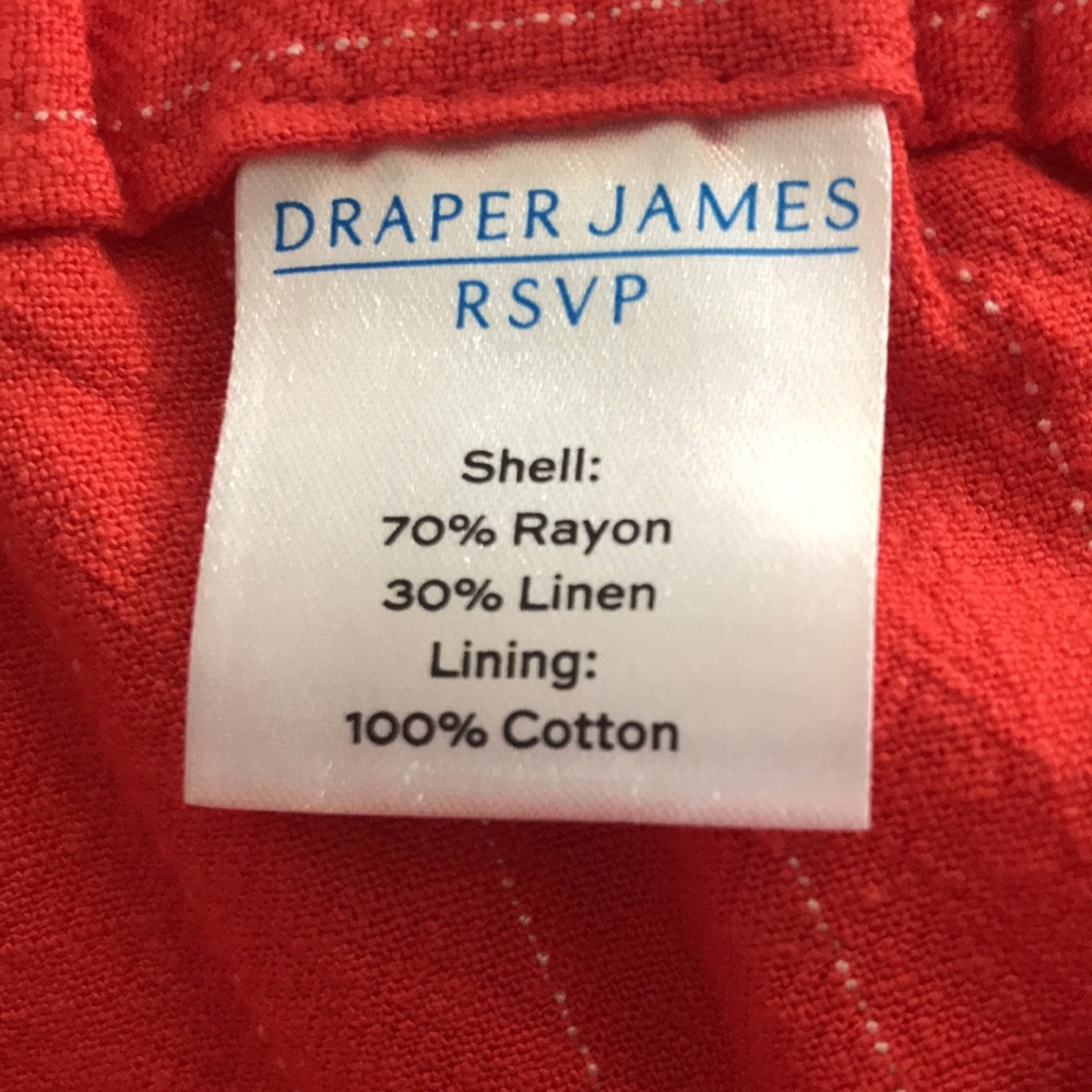 NEW Draper James Linen Shorts. XL - Picture 9 of 10